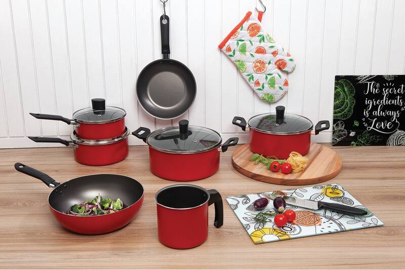 Conjunto de Panelas Antiaderente 7 Peças Brinox Garlic 7001/441